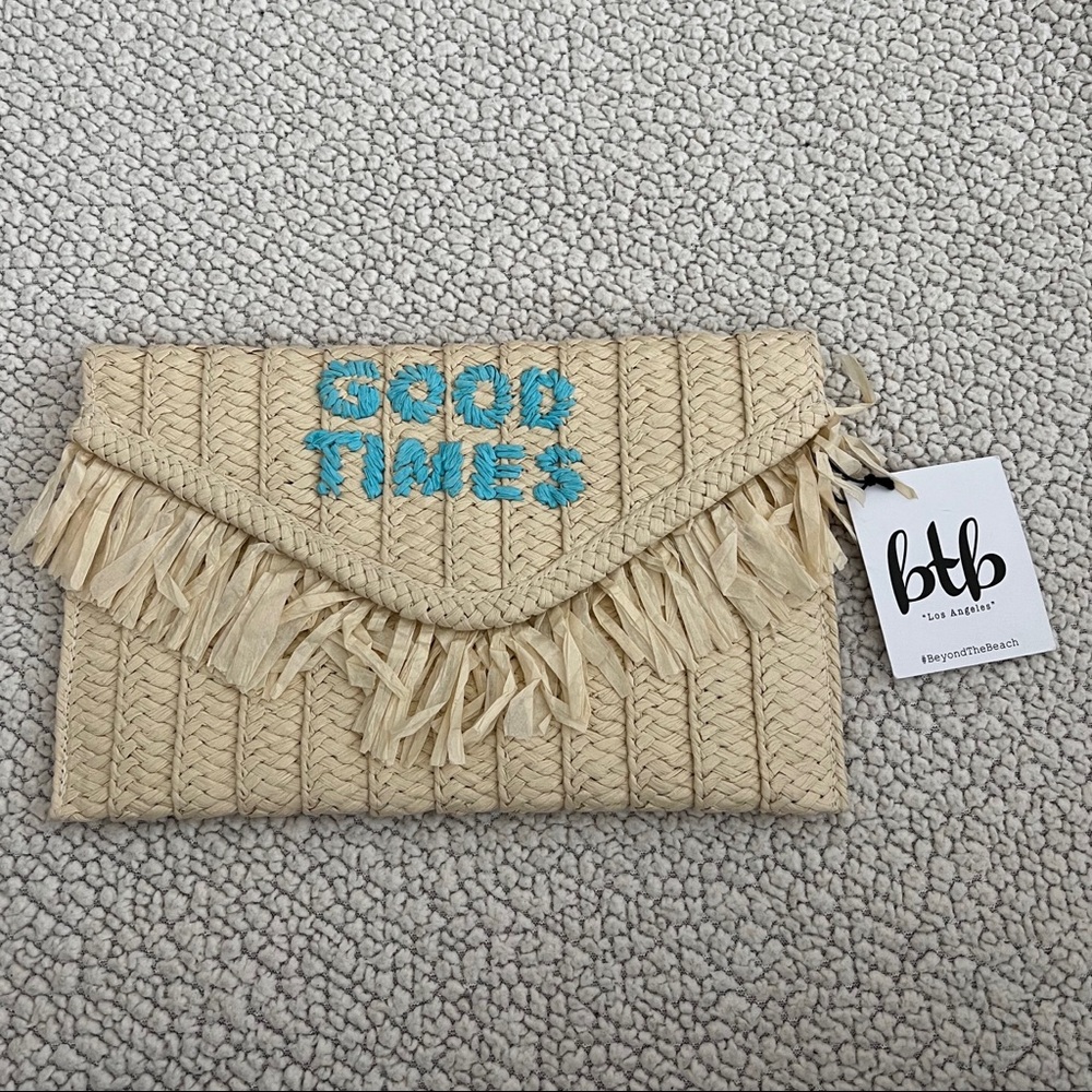 BTB Good Times Raffia Clutch